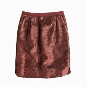 J. Crew sequined mini skirt