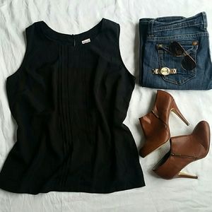 Black Chiffon Tank