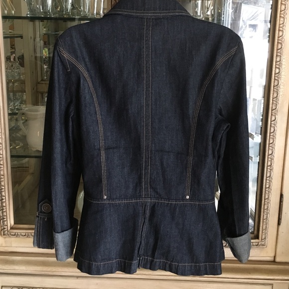 Women Ann Taylor LOFT jeans jacket stretch - Picture 2 of 4