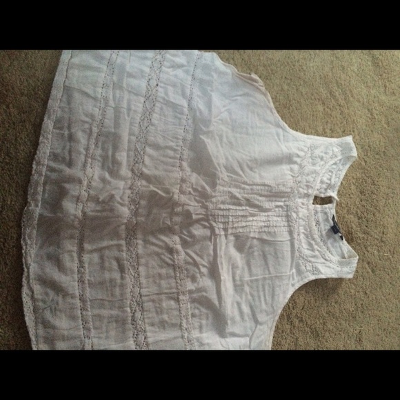 Cotton eyelet tank