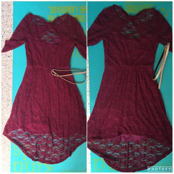 B. Darlin Dresses & Skirts - B. Darlin Lace High Low Dress