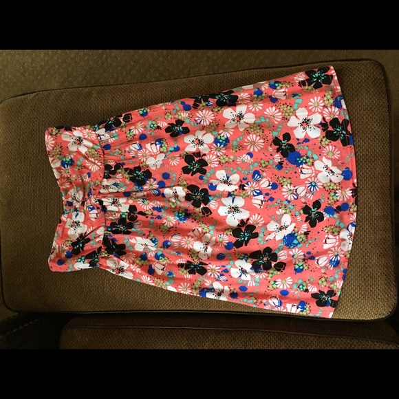 flower strapless dress