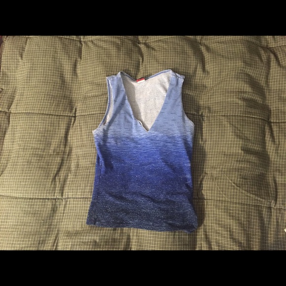 Blue Ombre Sparkly Tank - Picture 1 of 1