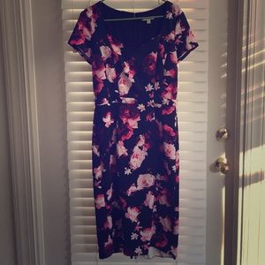 New York and Company Eva Mendez Floral Midi Dress