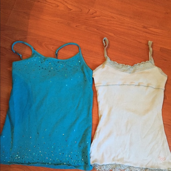 Two Justice Girls 10-12 blue Camis.