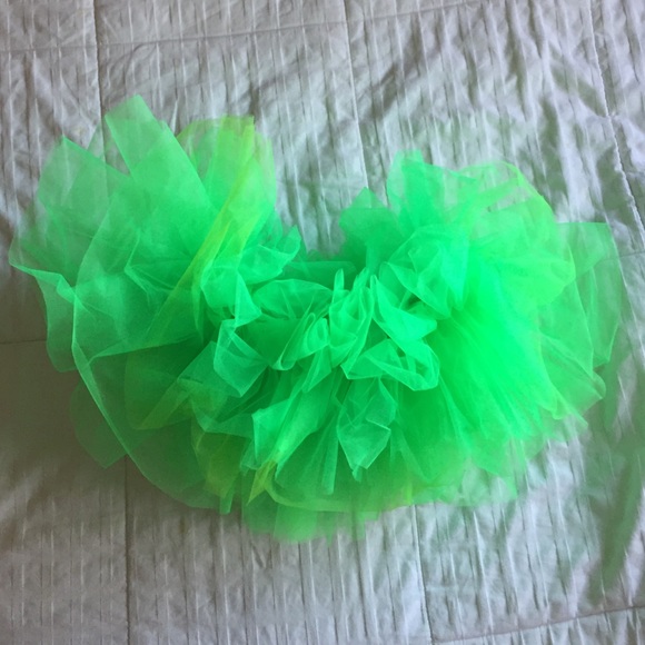 Bright green tutu