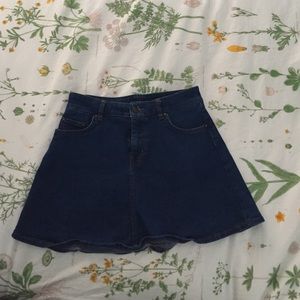 ZARA DENIM CIRCLE SKIRT