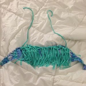 Blue fridge bikini top