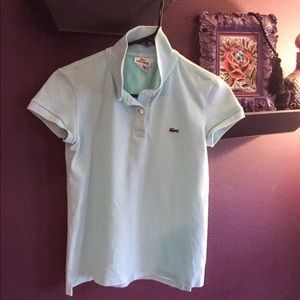 Lacoste polo aqua blue