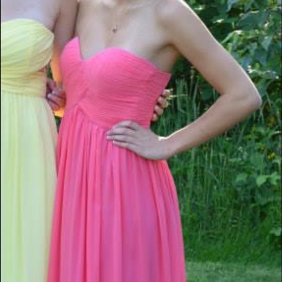 Long pink dress