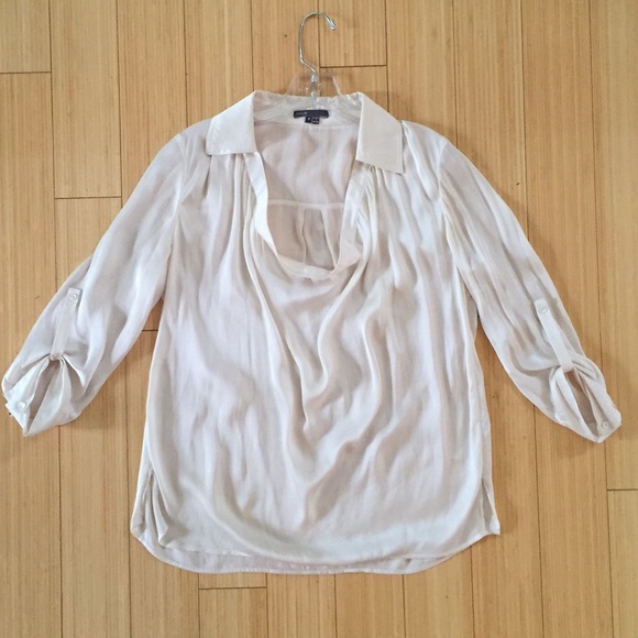 Vince satin blouse, ivory.