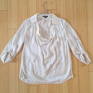 Vince satin blouse, ivory.