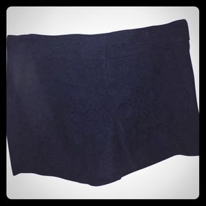 Loft Navy Crocheted Shorts