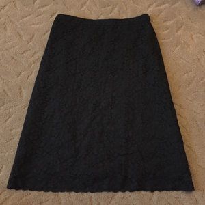 Banana Republic size 2 black lace skirt