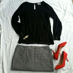 SOLD Black Blouse