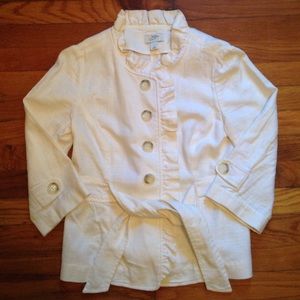 Ivory Ruffle Jacket