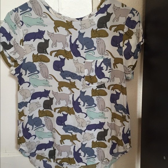 H&M cat blouse