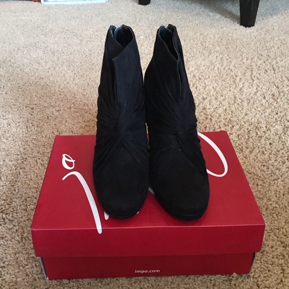 Black suede wedges