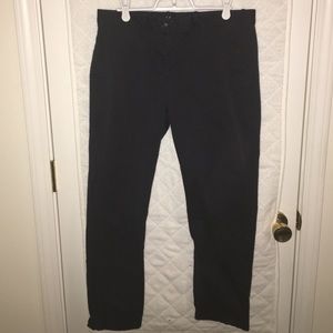 Gap navy straight khakis