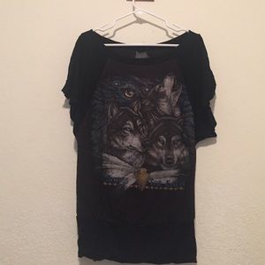 Share the Earth Wolf Tee