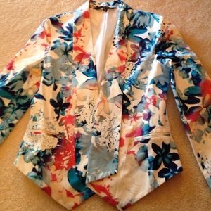 Floral blazer