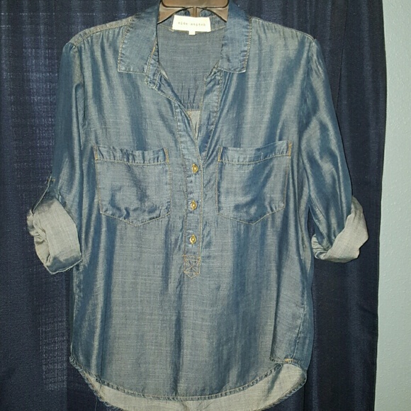 Nordstrom 
 Tops - Chambray 3/4 sleeve top. Brand is Side Stitch