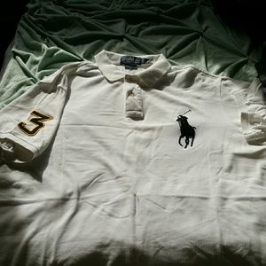 Men's white Polo Tee