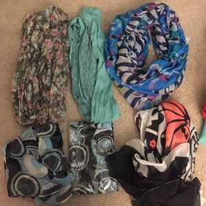 Bundle of 6 scarves