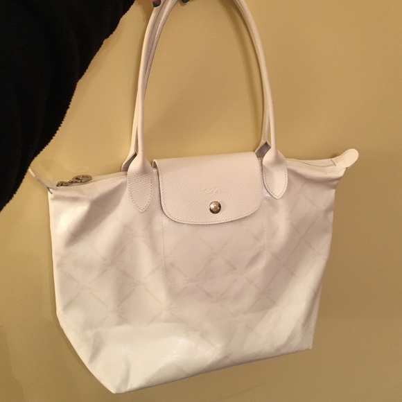 White Longchamp Handbag