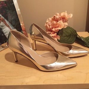 Valentina mirror metallic pumps by J crew