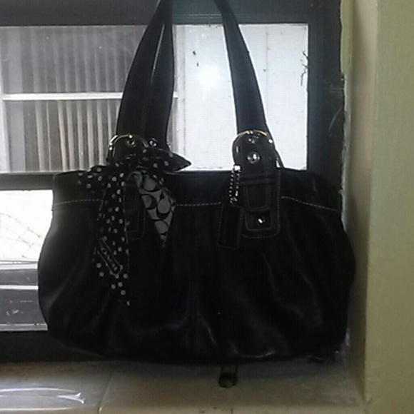 Authentic Coach over the shoulder purse