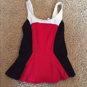 Express peplum tank top