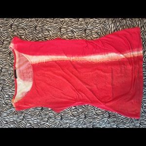 Tahari sleeveless top. Gathered at sides.