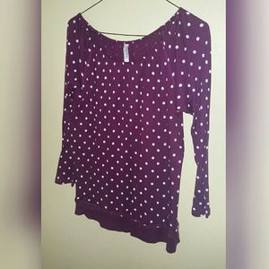 Polka dotted top