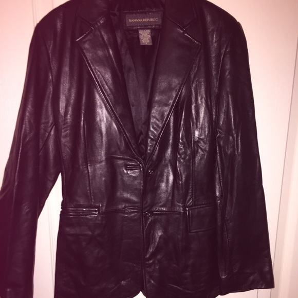 Leather Banana Republic Jacket