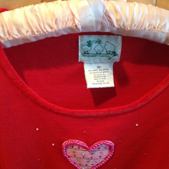 Valentine Sweater  Size 3X - Picture 2 of 2
