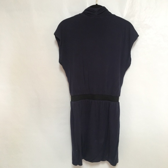 Splendid Navy Blue Cowl Neck Dress - Picture 4 of 4