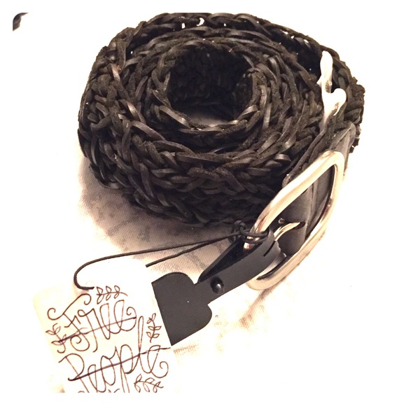 Free People Braided Leather Belt