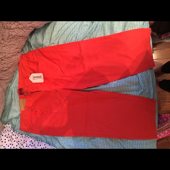 Orange Capri Pants