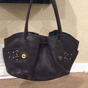 Brown leather Cole Haan hobo