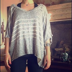 Free People Slouchy Raw Edge Sweater