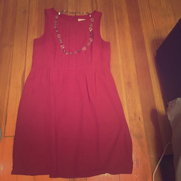 Maroon loft dress