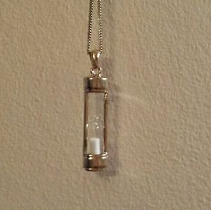 Hour glass necklace