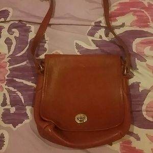Red Coach shoulder bag