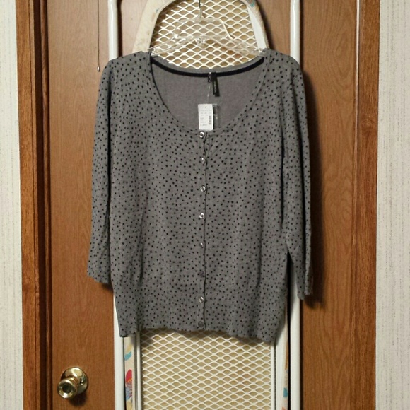 Gray cardigan