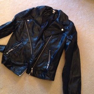 Faux leather jacket