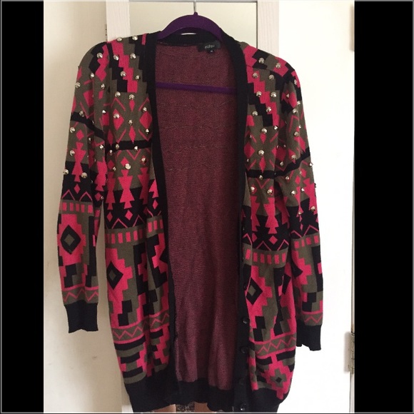 Funky studded cardigan