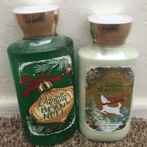 Vanilla bean Noel lotion and bath gel