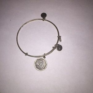 Alex and Ani bracelet with D initial