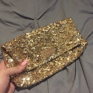 💎Victoria's Secret gold sparkle clutch💎